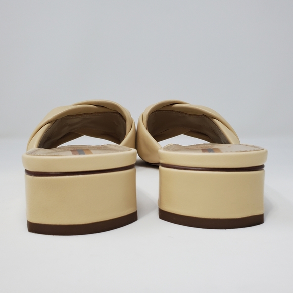 Sam Edelman Dawson Slide Sandal Eggshell Woven Leather 9.5 - Picture 5 of 9